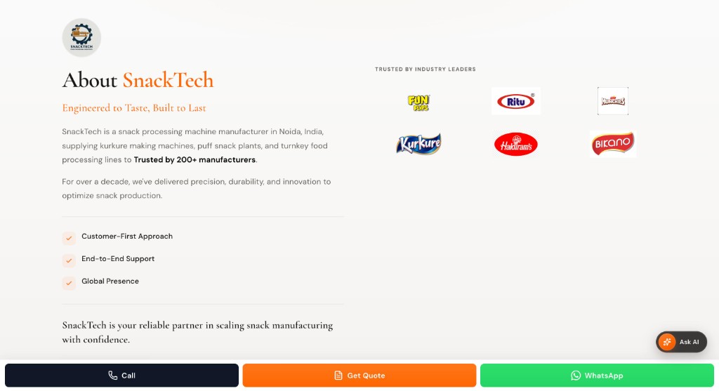 SnackTech Food Processing